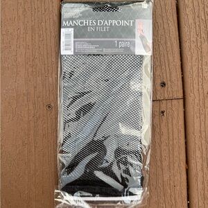Black Mesh Fishnet Sleeves